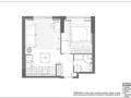 2-бөлмелі пәтер · 40 м² · 1/16 қабат, Турар Рыскулов 16/2, бағасы: 37 млн ₸ в Астане, Есильский р-н — фото 29