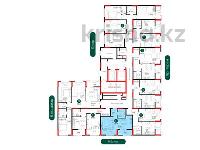 1-бөлмелі пәтер · 36.36 м² · 16/16 қабат, Е 908 — Комфортная школы 118, школа "Зерде, Астана Арена, Барыс Арена, бағасы: ~ 23.3 млн ₸