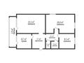 3-комнатная квартира, 73.9 м², 3/5 этаж, 7 микрорайон 25 за 27.5 млн 〒 в Костанае — фото 7