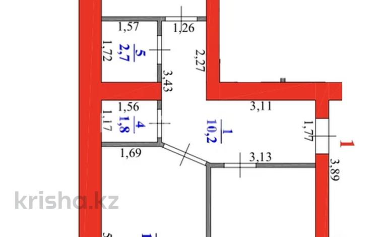 2-комнатная квартира · 64 м² · 2/9 этаж, ул. Базарбая Жуманиязова 120 за 21 млн 〒 в Уральске, мкр Школьник — фото 2