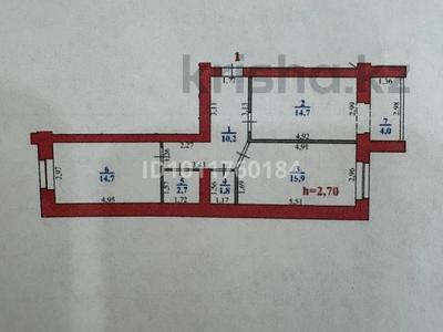 2-бөлмелі пәтер · 64 м² · 2/9 қабат, ул. Базарбая Жуманиязова 120, бағасы: 21 млн ₸ в Уральске, мкр Школьник