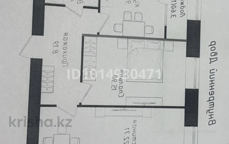 2-комнатная квартира · 62.67 м² · 10/12 этаж, Нажимеденов 6 — Напротив Даму Молл за 34 млн ₸ в Астане, Сарайшык р-н — фото 2