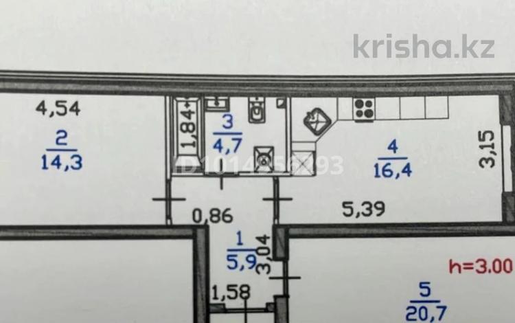 2-комнатная квартира · 62 м² · 9/12 этаж, Райымбека за 50 млн ₸ в Алматы, Алатауский р-н — фото 2