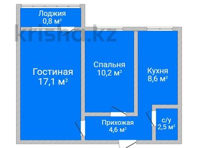 2-комнатная квартира · 50 м² · 3/5 этаж, Маяковского 115 за ~ 23.5 млн 〒 в Костанае