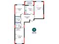 3-комнатная квартира · 98.06 м², ул. Е 882 за ~ 44.1 млн ₸ в Астане, Нура р-н — фото 2