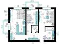 2-комнатная квартира · 87 м² · 10/10 этаж, мкр Жетысу-3 — Пр. Абая-Бауыржан Момышулы за 48.5 млн ₸ в Алматы, Ауэзовский р-н — фото 4