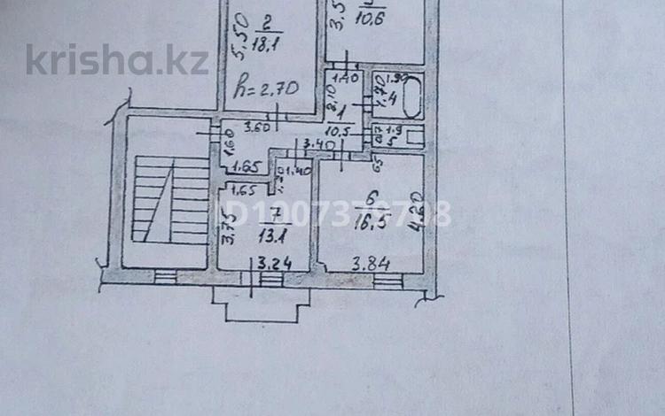 3-комнатная квартира · 73.3 м² · 5/5 этаж, Наурызбай батыра 29 кв 60 за 30 млн 〒 в Каскелене — фото 2