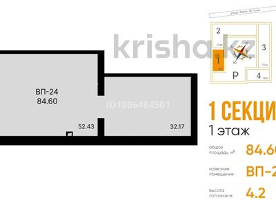 Свободное назначение, офисы, магазины и бутики, склады, салоны красоты, медцентры и аптеки, образование, развлечения, конференц-залы, кабинеты и рабочие места, студии · 84.6 м² за 700 000 〒 в Астане, Алматы р-н