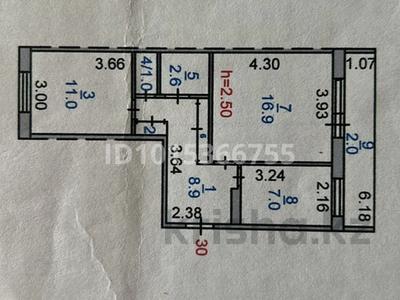 2-бөлмелі пәтер · 52 м² · 2/5 қабат, Карбышева 11, бағасы: 22.5 млн ₸ в Костанае