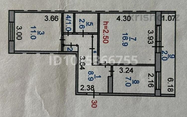 2-бөлмелі пәтер · 52 м² · 2/5 қабат, Карбышева 11, бағасы: 22.5 млн ₸ в Костанае — фото 2