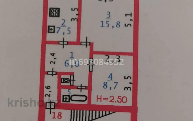 2-бөлмелі пәтер, 41.8 м², 2/2 қабат, Б.Байжанов Пнгс 7, бағасы: 10 млн 〒 в Кульсары — фото 2