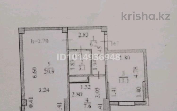 2-комнатная квартира · 50.9 м² · 5/5 этаж, Е-128 7 за 17.5 млн ₸ в Астане, Нура р-н — фото 2