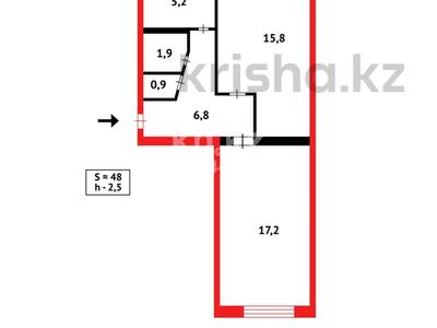 2-комнатная квартира · 47 м² · 1/5 этаж, Горка Дружбы 36 за 9 млн ₸ в Темиртау