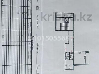 1-комнатная квартира · 34.2 м² · 2/9 этаж, Мкр. Гульдер-1 4 — Гульдер1-4 за 18.5 млн ₸ в Караганде, Казыбек би р-н