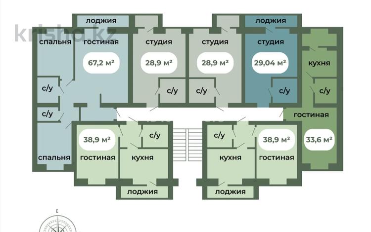 1-комнатная квартира · 33 м² · 4/5 этаж, Умбетей жырау 20 — Узак батыр за 8 млн ₸ в Астане, Нура р-н — фото 5