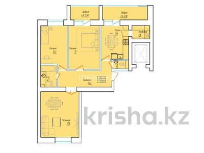 3-комнатная квартира, 91 м², 3/9 этаж, Ауельбекова 33 за 33 млн 〒 в Кокшетау