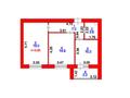 2-бөлмелі пәтер · 57 м² · 11/12 қабат, Улица А 52, 6 4/1, бағасы: 28.9 млн ₸ в Астане, Сарайшык р-н