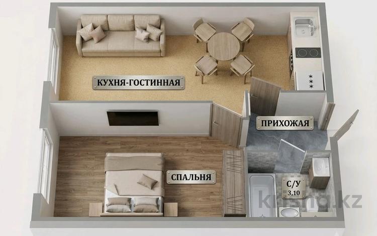 2-комнатная квартира · 36.8 м² · 3/10 этаж, Мухамедханова 28 за 18.5 млн ₸ в Астане, Нура р-н — фото 7