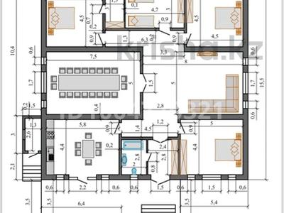 Отдельный дом · 6 комнат · 290 м² · 10 сот., Участок 222 за 38 млн 〒 в Актобе, жилой массив Рауан