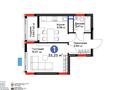 1-комнатная квартира · 36 м² · 14/14 этаж, мкр Пригородный, Е 915 улица, 19 стр 19 за 23.5 млн ₸ в Астане, Есильский р-н — фото 2