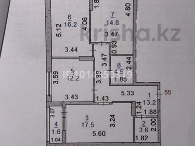 3-комнатная квартира · 83.6 м² · 7/10 этаж, Гашека 5а за 43 млн ₸ в Костанае