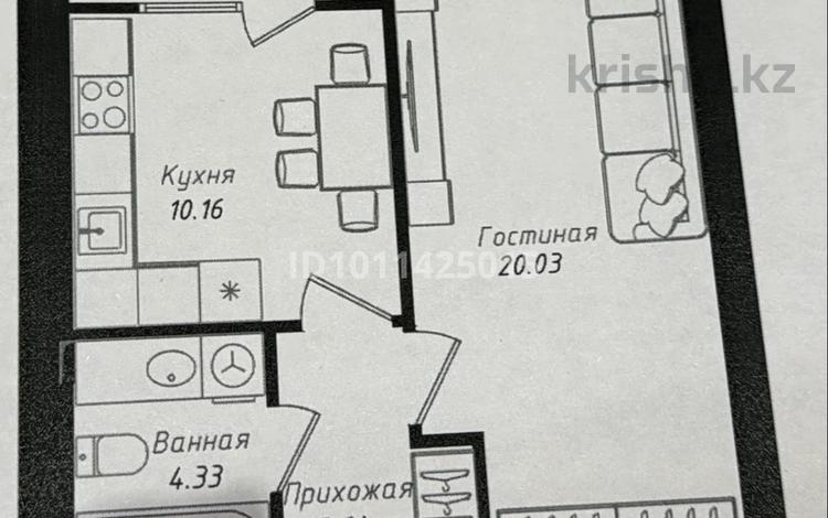 1-бөлмелі пәтер · 40 м² · 7/9 қабат, Улы Дала, бағасы: 28 млн ₸ в Астане, Нура р-н — фото 2