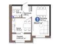 1-комнатная квартира · 38.61 м², Е 909 29 за ~ 29.8 млн ₸ в Астане, Нура р-н — фото 3