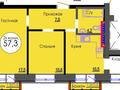 2-бөлмелі пәтер · 58 м² · 3/5 қабат, Анжерская 41Б — НОВОСТРОЙКА КИРПИЧ С ЛИФТОМ, бағасы: 22 млн ₸ в Караганде, Казыбек би р-н — фото 5