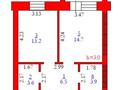 1-бөлмелі пәтер · 43.4 м² · 7/9 қабат, мкр. Алтын орда 360/1, бағасы: 17 млн ₸ в Актобе