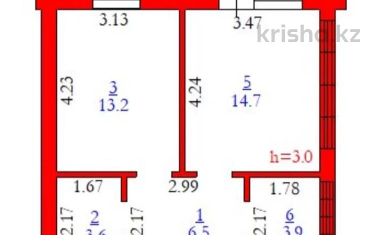 1-бөлмелі пәтер · 43.4 м² · 7/9 қабат, мкр. Алтын орда 360/1, бағасы: 17 млн ₸ в Актобе — фото 2