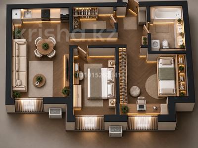 3-комнатная квартира · 75 м² · 5/9 этаж, Анет Баба 4 — Сдача ОКТЯБРЬ 2026 за 45.3 млн ₸ в Астане, Нура р-н