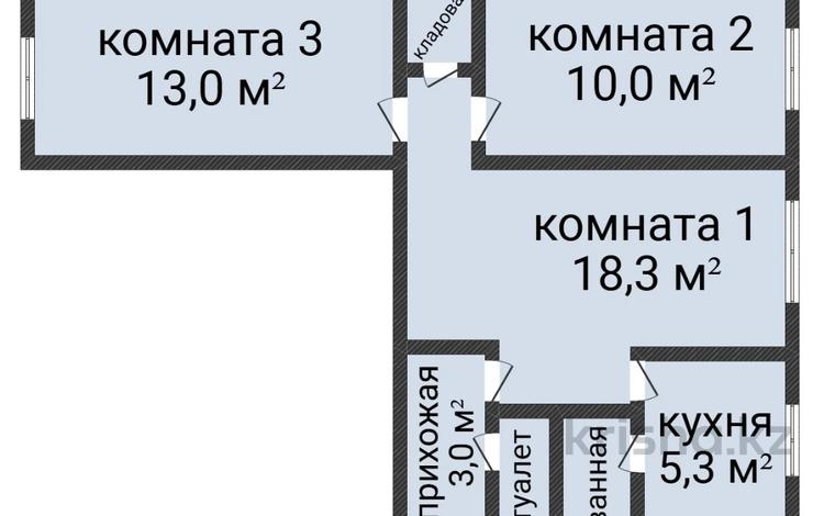3-комнатная квартира · 54.5 м² · 1/5 этаж, Аль-Фараби за 21.5 млн ₸ в Костанае — фото 3