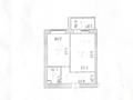 1-бөлмелі пәтер · 35 м² · 7/9 қабат, Кордай 99, бағасы: 22.5 млн ₸ в Астане, Сарайшык р-н — фото 16