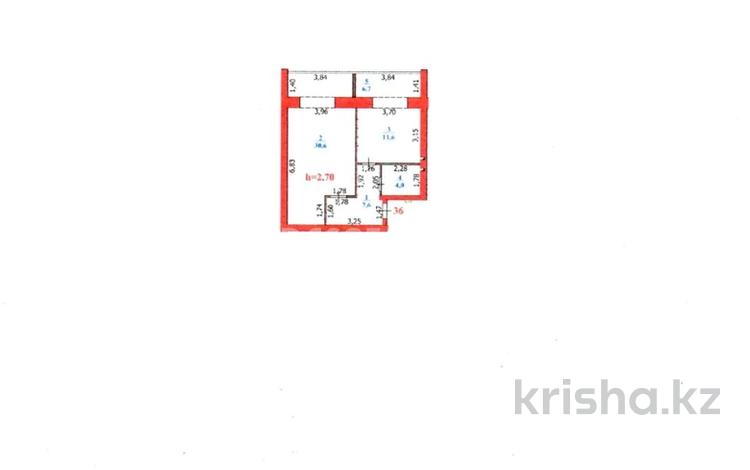 1-комнатная квартира, 60.5 м², 4/5 этаж, Губарова 31 — Курмангалиева за 14.6 млн 〒 в Уральске — фото 2