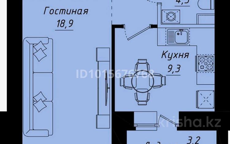 1-бөлмелі пәтер · 39 м² · 2/12 қабат, пересечение ул Казыбек Би и Е75,Е77 (рядом с пересечением улиц Туран и Улы дала) E75 — Ұлы дала, Туран, бағасы: 22 млн ₸ в Астане, Нура р-н — фото 2