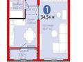 1-бөлмелі пәтер · 34.54 м² · 8/14 қабат, Улы Дала, бағасы: 25 млн ₸ в Астане, Нура р-н — фото 10
