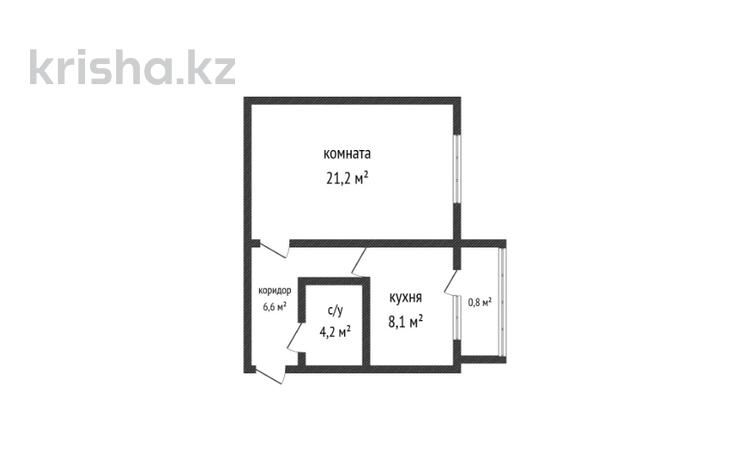 1-комнатная квартира · 40.9 м² · 4/4 этаж, Северный 5 за 16 млн ₸ в  — фото 2