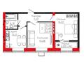 2-бөлмелі пәтер · 52.94 м², Айтматова 19, бағасы: ~ 25.9 млн ₸ в Астане, Нура р-н — фото 10