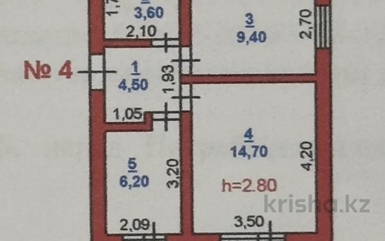 2-комнатная квартира · 41.8 м² · 1/4 этаж, мкр Талас, ОПЫТНАЯ 1А за 14.3 млн ₸ в Таразе — фото 4