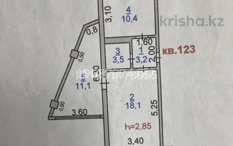 1-бөлмелі пәтер · 46 м² · 2 қабат, мкр Аса 18, бағасы: 10.5 млн ₸ в Таразе — фото 11