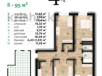 4-комнатная квартира · 95 м² · 6/7 этаж, Илияса Есенберлина 80 за 38 млн ₸ в Усть-Каменогорске