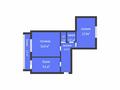 2-бөлмелі пәтер · 51.5 м² · 2/3 қабат, Узкоколейная 14\2, бағасы: 18 млн ₸ в Костанае — фото 2