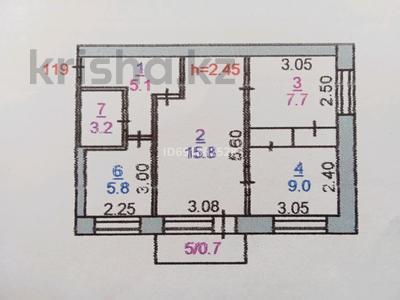 3-комнатная квартира, 48 м², 5/5 этаж, кобланды батыра 36 — кск за 14.8 млн 〒 в Костанае