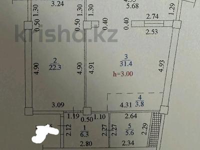 2-комнатная квартира · 70 м² · 7/11 этаж, Жарокова — Альфараби за 76 млн ₸ в Алматы, Бостандыкский р-н