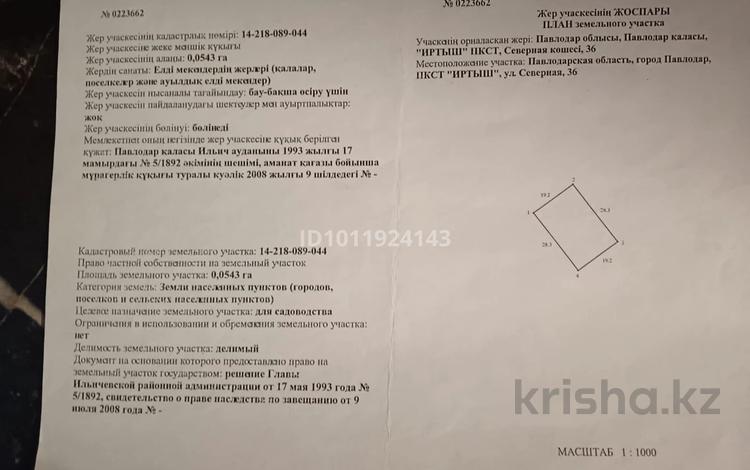 Жер телімі · 11 сотық, Северная 36 — Сапсан, бағасы: 9 млн ₸ в Павлодаре — фото 2