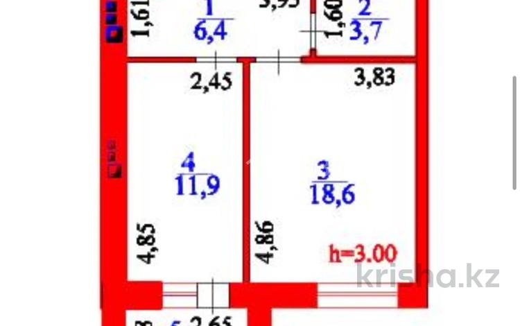 1-комнатная квартира · 42.6 м² · 11/12 этаж, Е 429 28/3 за 19.5 млн ₸ в Астане, Есильский р-н — фото 2