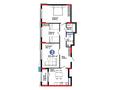 3-бөлмелі пәтер · 90.85 м² · 3/9 қабат, Сагадат Нурмагамбетов 15, 16, бағасы: ~ 79.5 млн ₸ в Астане, Сарайшык р-н — фото 3