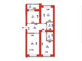 3-бөлмелі пәтер · 86.3 м² · 7/9 қабат, Шамши Калдаяков 51, бағасы: ~ 43.2 млн ₸ в Астане, Сарайшык р-н