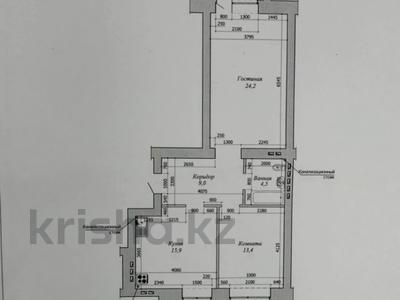 2-комнатная квартира, 72 м², 7/9 этаж, Новый город, Молдагуловой за 21 млн 〒 в Актобе, Новый город