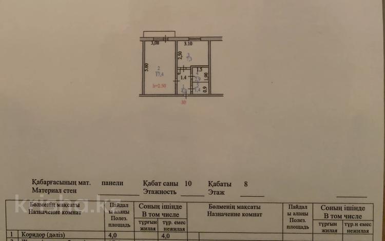 1-комнатная квартира, 35 м², 8/10 этаж, Проезд Аягана Шажимбаева 15 за 16.5 млн 〒 в Петропавловске — фото 2